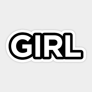 GIRL Bold Minimalist Female Power Sticker